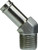 Midland Metal 45031212 45 deg Bead Insert, 3/4 x 3/4 in, Hose x MIP, Steel