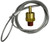 Midland Metal 46492 Air Tank Drain Pull Valve with 4 ft Cable, 1/4 in Nominal Pipe, MPT, Brass Body