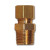 Midland Metal 68-42 MAF/USA COMP Male Adapter, MAF/USA COMPRESSION, 1/4 Od x 1/8 Mpt Adapter, MAF/USA Brass Fittings