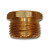 Mid-America Fittings LF80GH Rigid Adapter, 3/4 in MGH x 1/2 in FPT, Brass