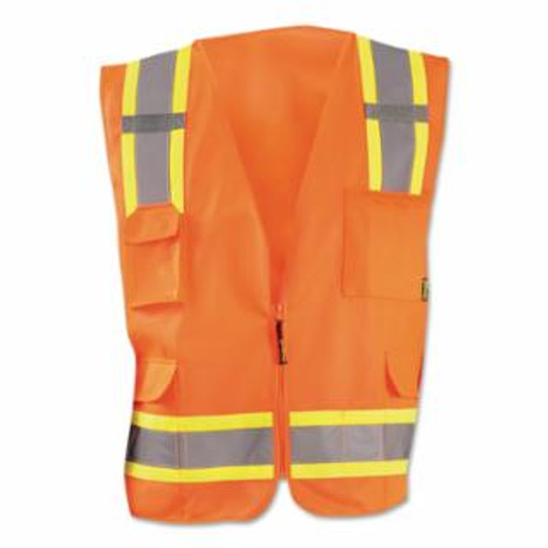 OCCUNOMIX CL 2 VEST-SOLID-2TONE-ZIP-8 POC-2X-Y ECO-ATRANS-OS