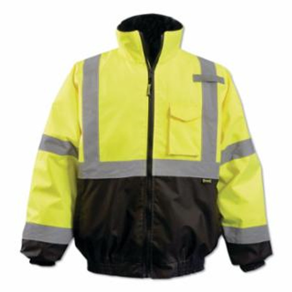 OCCUNOMIX CLASS 2 SOLID VEST  2-TONE TAPE  ZIPPER  OR  2X LUX-350-JB-BYS
