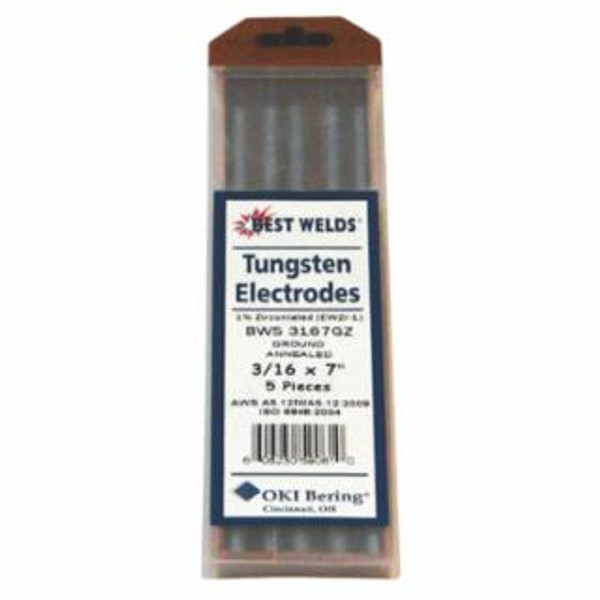 BEST WELDS BW 3/32X18 2 PERCENT CERIA  TUNGSTEN 900-3167GZ