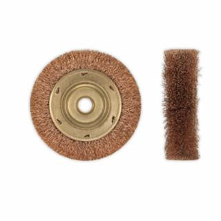 AMPCO SAFETY TOOLS 4" WHEEL BRUSH W/5/8" ARBOR CRIMPED WIR