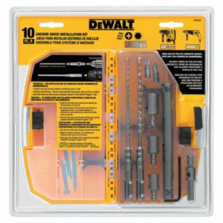 DEWALT® 10 PC. ANCHOR DRIVE INSTALLATION KIT