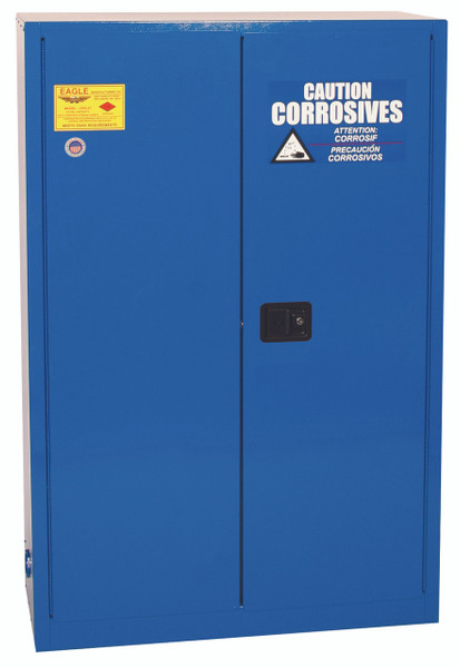EAGLE 45-GAL. BLUE ACID & CORROSIVE SAFETY STORAGE CAB