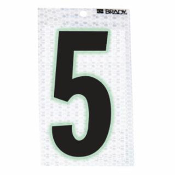 BRADY® BRADY 3 IN SELF ADHESIVENUMBER 5 10/PACK
