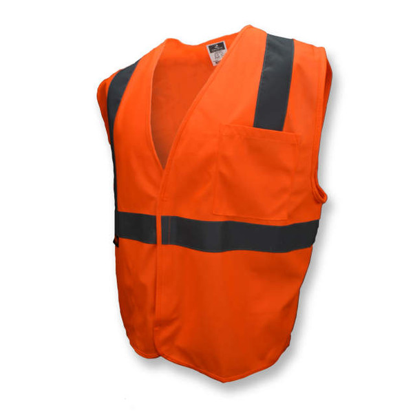 RADIANS ECONOMY TPR/CL2 SOLID SAFETY VEST-ORG-2X
