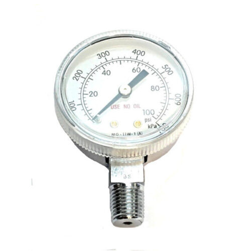 WESTERN ENTERPRISES 2" GAUGE 100 PSI BOTTOMMOUNT 1/4" NPT PACKAGED