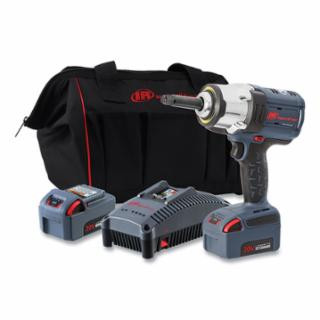 INGERSOLL RAND POWER TOOLS/HOISTS/AIR MOTORS 1/2" 20V IMPACT KIT  2 BATTERIES  2" ANVIL