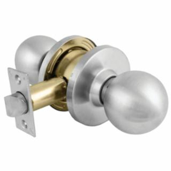 MASTER LOCK COMM CYL LOCKSET BALL KNOB PASSAGE SATIN CHROME