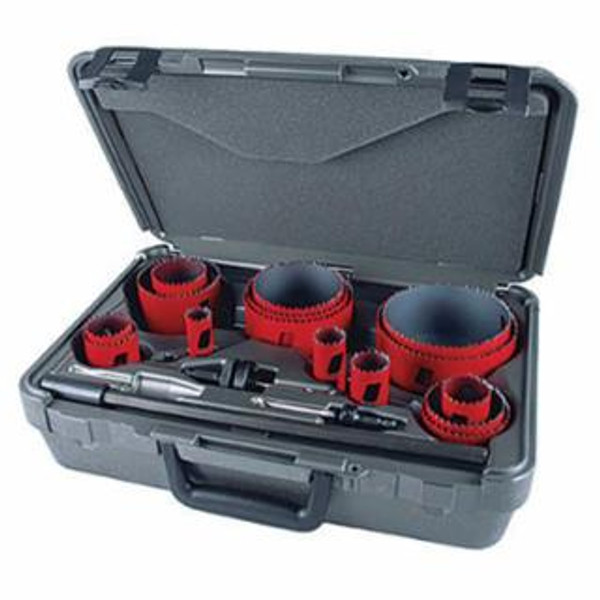 M.K. MORSE 19PC. INDUSTRIAL HOLE SAW KIT W/CASE
