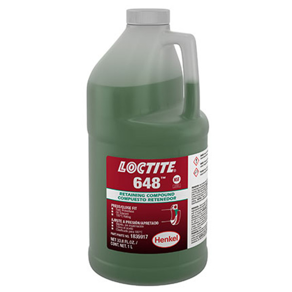LOCTITE 648 RETAINCOMP.PRESSFITHIGHSTREN.RAPIDCURE 1L
