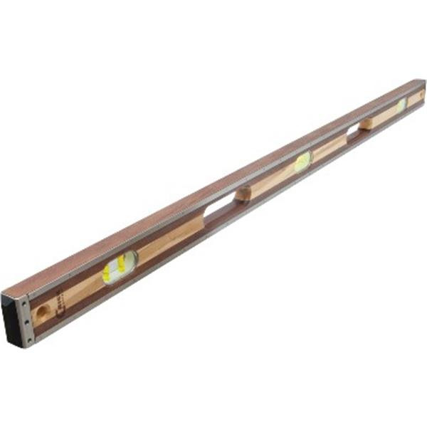 MARSHALLTOWN 48" CRICK 3 PC WOOD LEVEL-GRN VIALS W/RUB CUSHIO