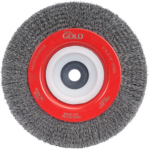 CARBORUNDUM WIRE-6X.014X1/2-2AH CRIMPED BENCH WHEEL