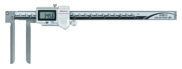 MITUTOYO CALIPER DIGI 8" COOLANTPRF KNI-EDGE W/THUMB ROL