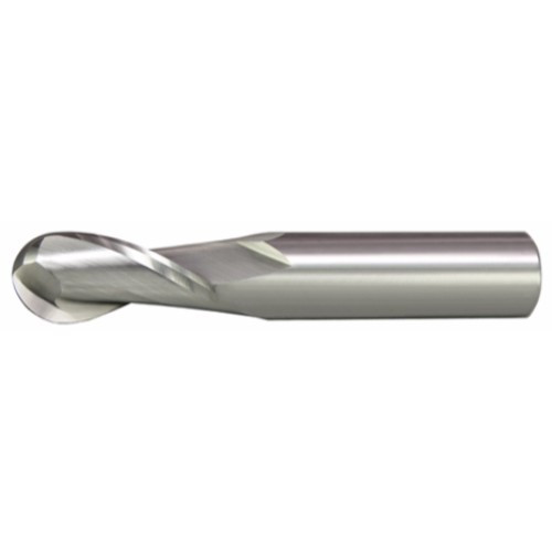 Alfa Tools SCB61368 5/64 x 1/8 Carbide 2 Flute Ball Single End End Mill