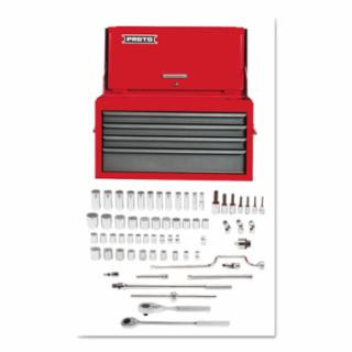 PROTO SET SKT 1/2 DR 65 PC 12PT W/44105 TOOL BOX