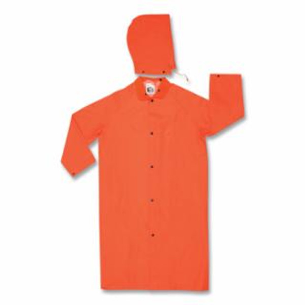 MCR SAFETY CLASSIC PLUS .35MM- PVC/POLY COAT COR COLLAR ORG