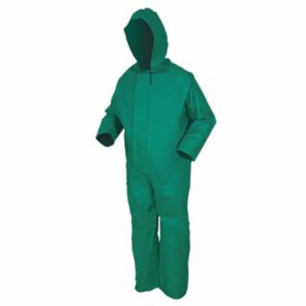 MCR SAFETY DOMINATOR- .42MM- PVC/NYLON/PVC- COVERALL- GREEN