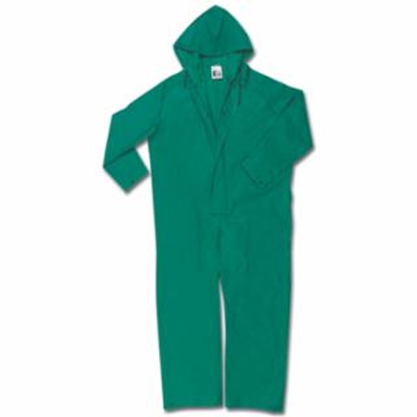 MCR SAFETY DOM .42MM PVC/NYLON COVERALL INNER PANT CUFF GRN