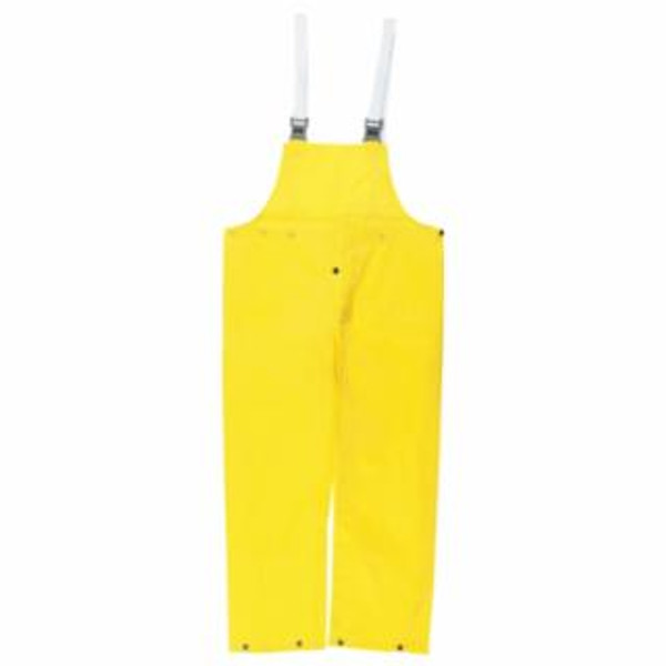MCR SAFETY NAVIGATOR- .22MM- PU/NYLON BIB OVERALL W/FLY- YW