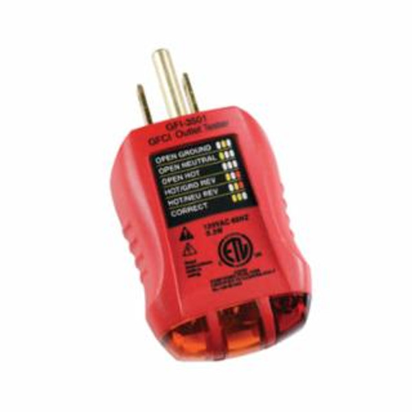 GARDNER BENDER GFCI OUTLET TESTER- 120VAC