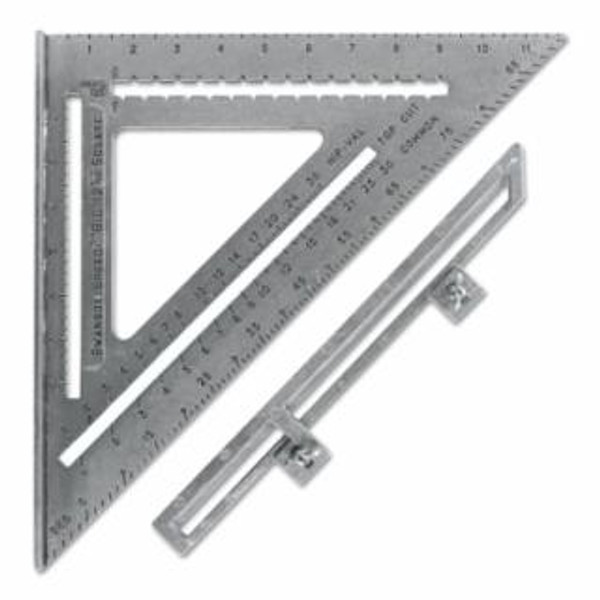 SWANSON TOOLS BIG 12 ALUMINUM SPEED SQUARE W/BLACK GRA