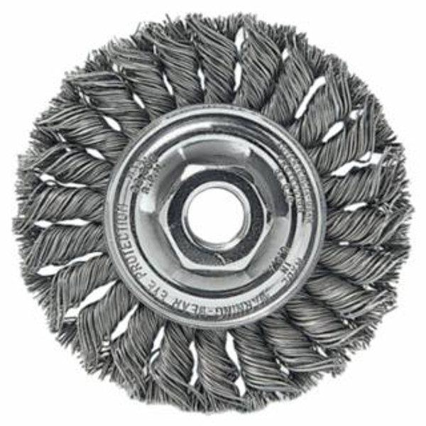 WEILER 6" STD. TWIST WIRE WHEEL.014-5/8-1/