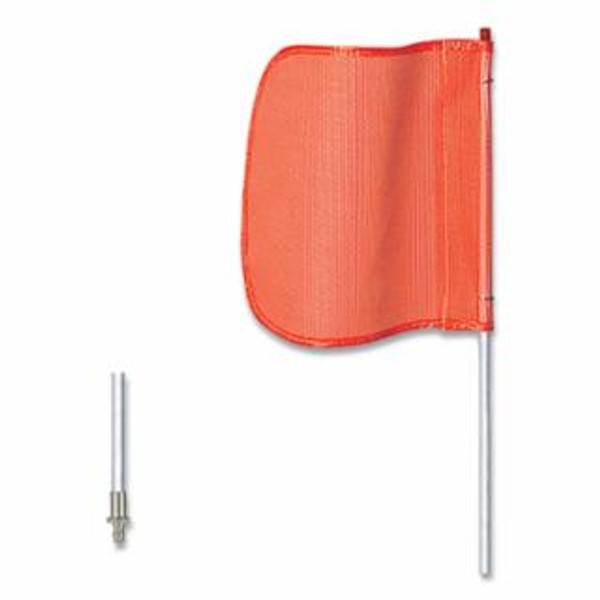 CHECKERS WARNING WHIP8'12" ORANGEFLAGPLAINQUICK DISC