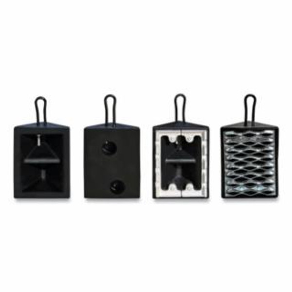 CHECKERS WHEEL CHOCKUTILITYRBR10"X8"X5.5"SOLID BOTTOM
