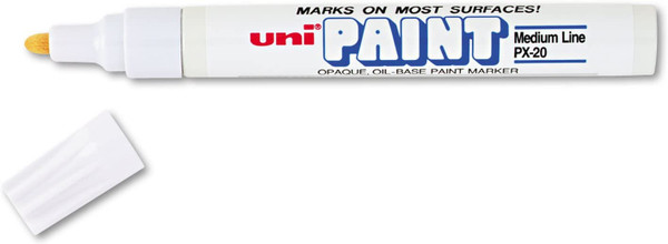 UNI-PAINT Paint Marker, White, PK12 63613