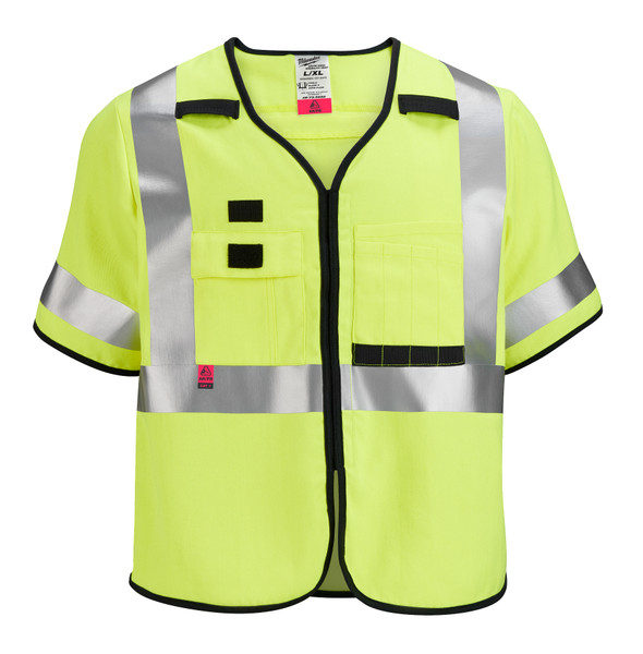 Milwaukee 48-73-5322 AR/FR Cat. 1 Class 3 High Visibility Yellow Safety Vest