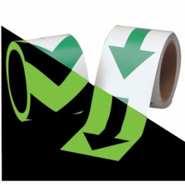 BRADY GLOW-IN-THE-DARK ARROW TAPE