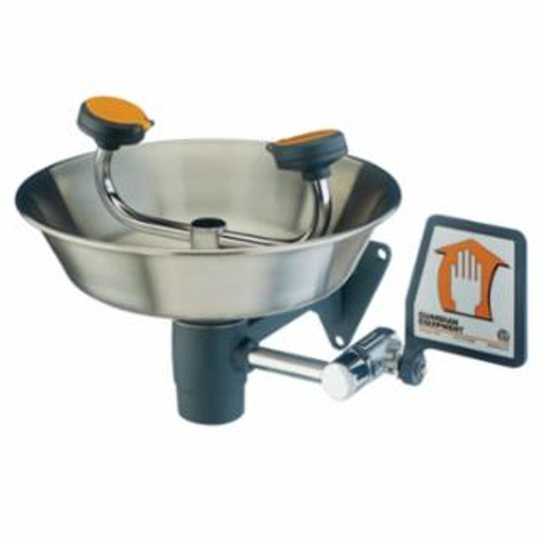 GUARDIAN EYE/FACE WASH W/STAY OPEN BALL VALVE WALL