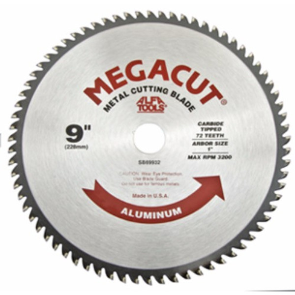 Alfa Tools SB69931 8" x 60 x 5/8" Carbide Circular Saw-Aluminum
