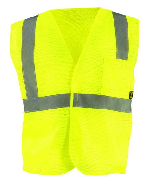OCCUNOMIX CL 2 VEST  MESH  BEADEDTAPE  2 POC  YEL-3X