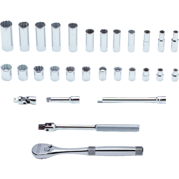 PROTO 3/8 DR 29 PIECE METRIC SOCKET SET - 12 POINT