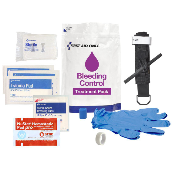FIRST AID ONLY BLEEDING CONTROL TREATMENT PACK