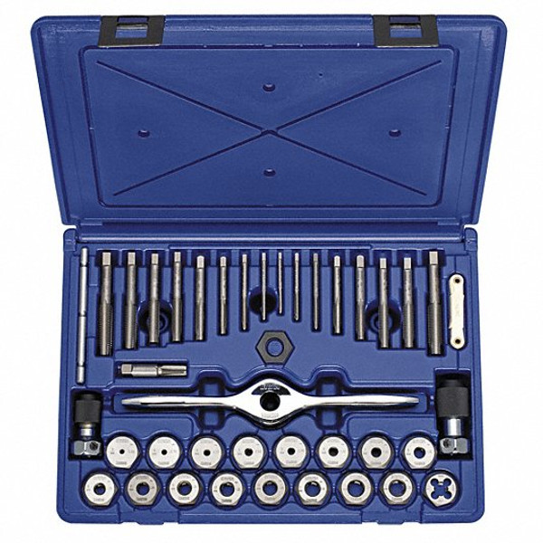 IRWIN 75-PC MACH/FRACT/MET SELF ALIGN TAP AND DIE SET