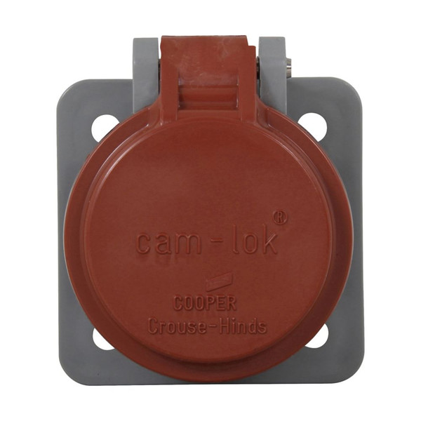 COOPER INTERCONNECT 3R RECEPTACLE COVER RED