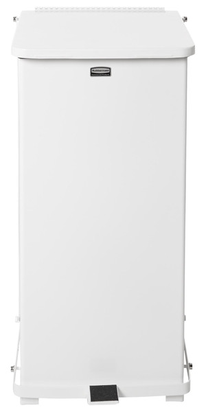 RUBBERMAID COMMERCIAL DEFENDER STEP CAN SQ 24G/90L WHT