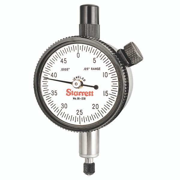 L.S. STARRETT 81-231J JEWELED DIAL IND