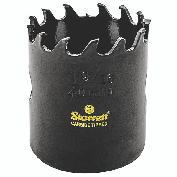 L.S. STARRETT HP HOLE SAW  1-9/16" - 40MM DIAMETER