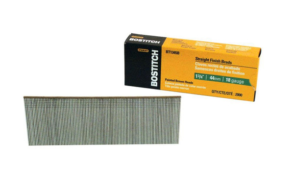 BOSTITCH BRAD 18GA 1-3/4 44MM BROWN 200 PER BOX