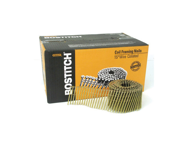 BOSTITCH NAIL COL 120 SCR 3-1/4GA 2700 PER BOX