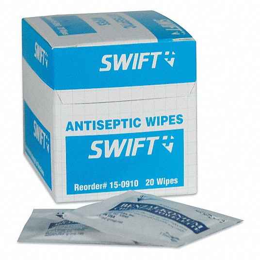 HONEYWELL NORTH ANTISEPTIC WIPES 20/BX