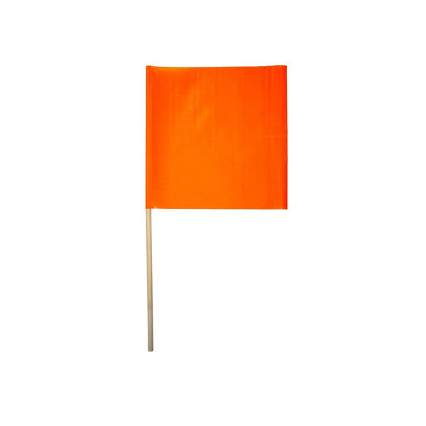 CORTINA ORANGE VINYL FLAG 18" W/36" DOWEL