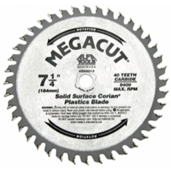 Alfa Tools SB68013 7-1/4" x 40T Solidcut Carbide Tipped Saw Blade
