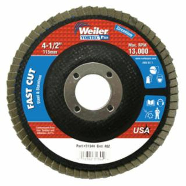 WEILER 4-1/2 WOLV ANGLED PHENOLIC BACK 40Z 7/8 ARB HOLE